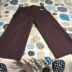 Old Navy High-Rise Wide-Leg Pants in Dark Brown